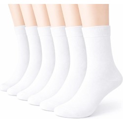 6er-Pack ultradünne Baumwoll-Kleidersocken für Damen, Hosensocken mit glatter Zehennaht, atmungsaktiv (passend für US-Größe 5–10)