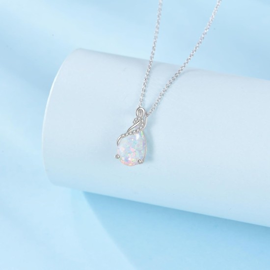 14-karätige Gold-Edelstein-Halskette in Tropfenform für Damen, 4 Karat Birnenschliff-Geburtsstein-Anhänger-Halsketten, Weihnachts- und Geburtstagsschmuck, Geschenke für Mutter, Ehefrau, Oma, sie, 45,7 cm + 5,1 cm 14-karätige Gold-Edelstein-Halskette in Tropfenform für Damen, 4 Karat Birnenschliff-Geburtsstein-Anhänger-Halsketten, Weihnachts- und Geburtstagsschmuck, Geschenke für Mutter, Ehefrau, Oma, sie, 45,7 cm + 5,1 cm