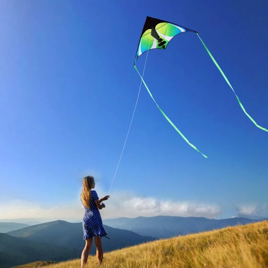 HONBO Delta-Drachen für Kinder, einfach zu fliegen, großer Drachen für Erwachsene, bunter Drachen für Kinder im Alter von 4–10 Jahren HONBO Delta-Drachen für Kinder, einfach zu fliegen, großer Drachen für Erwachsene, bunter Drachen für Kinder im Alter von 4–10 Jahren