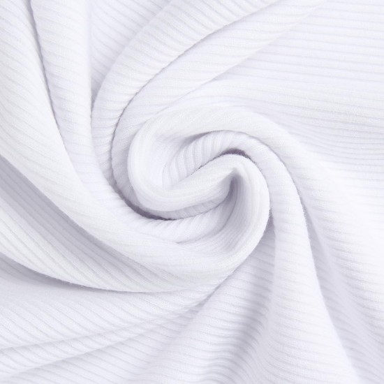 Roselux Damen-Shirt mit V-Ausschnitt, gerippt, langärmelig, tailliertes Basic-Strickoberteil