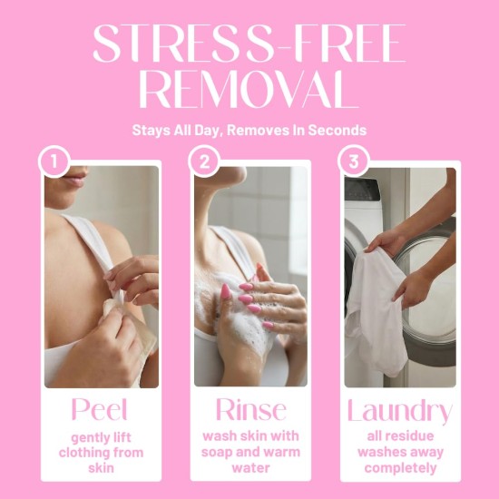 Flüssiger Körperkleber für Kleidung – modische Klebeband-Alternative für Low-Cut-Styles, trägerlose Kleider und Arbeitsblusen – Kleidungskleber, der den ganzen Tag hält – schweiß- und tanzfest, schnell trocknend – 20 ml Flüssiger Körperkleber für Kleidung – modische Klebeband-Alternative für Low-Cut-Styles, trägerlose Kleider und Arbeitsblusen – Kleidungskleber, der den ganzen Tag hält – schweiß- und tanzfest, schnell trocknend – 20 ml