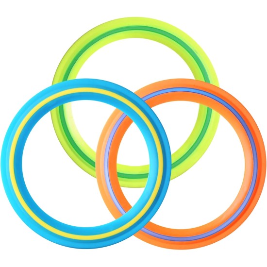 Flugscheibe für Kinder und Erwachsene, 27,9 cm, Flugring, 3 Stück, Strand, Hinterhof, Sport, Spielen, weiche Scheiben, bestes Sport- und Outdoor-Wurfspielzeug, Geschenk für Jungen und Mädchen ab 4 Jahren, Familie, 3 Stück (Gelb, Orange und Türkis) Flugscheibe für Kinder und Erwachsene, 27,9 cm, Flugring, 3 Stück, Strand, Hinterhof, Sport, Spielen, weiche Scheiben, bestes Sport- und Outdoor-Wurfspielzeug, Geschenk für Jungen und Mädchen ab 4 Jahren, Familie, 3 Stück (Gelb, Orange und Türkis)