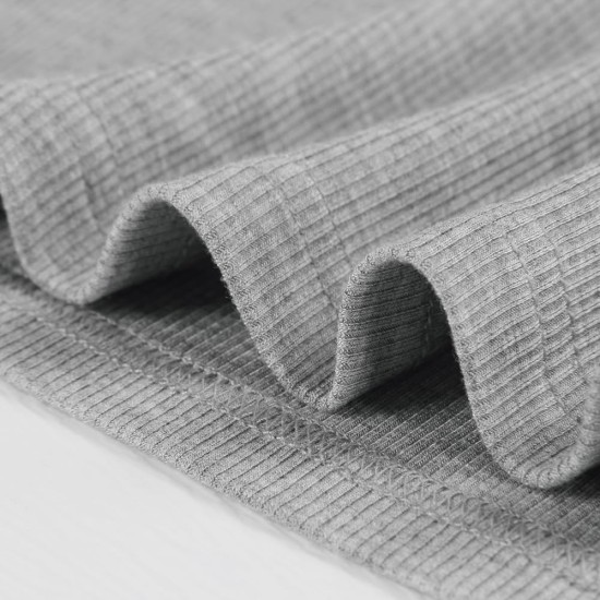 Artfish Damen-Top mit quadratischem Ausschnitt, langen Ärmeln, gerippt, schmal geschnitten, lässig, Basic, bauchfrei Artfish Damen-Top mit quadratischem Ausschnitt, langen Ärmeln, gerippt, schmal geschnitten, lässig, Basic, bauchfrei