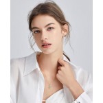 FANCIME Geburtsstein-Halsketten für Frauen, edler Schmuck, Sterlingsilber, zierlicher Unendlichkeitsanhänger, Jahrestag, Geburtstag, Valentinstag, Geschenke für Sie, Frau, Mutter, Tochter, Kette 40,6 cm + 5,1 cm verlängert FANCIME Geburtsstein-Halsketten für Frauen, edler Schmuck, Sterlingsilber, zierlicher Unendlichkeitsanhänger, Jahrestag, Geburtstag, Valentinstag, Geschenke für Sie, Frau, Mutter, Tochter, Kette 40,6 cm + 5,1 cm verlängert