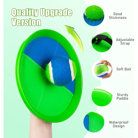 Ballwurf- und Fangspiel – ideales Outdoor-Strand-, Pool- und Gartenspielzeug für Kleinkinder und Kinder ab 4, 5, 6, 7, 8 Jahren, perfekt für Jungen und Mädchen – tolles Geburtstagsgeschenk und Strumpffüller