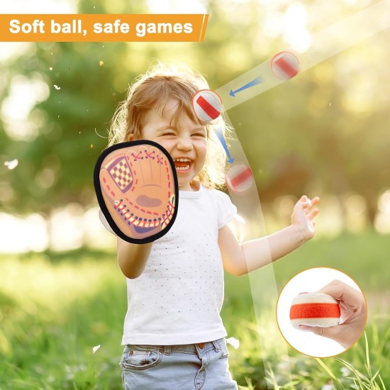 Wurf- und Fangball-Set für Kinder, Kleinkinder, Baseballhandschuh, Osterkorbfüller, Hof-Außenspiele für Kinder, Familie, Strand-Pool-Spielzeug für 3, 4, 5, 6, 7, 8–12 Jahre alte Jungen und Mädchen, Geburtstagsgeschenke Wurf- und Fangball-Set für Kinder, Kleinkinder, Baseballhandschuh, Osterkorbfüller, Hof-Außenspiele für Kinder, Familie, Strand-Pool-Spielzeug für 3, 4, 5, 6, 7, 8–12 Jahre alte Jungen und Mädchen, Geburtstagsgeschenke