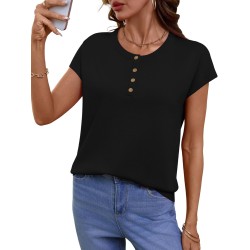 Rapbin Kurzarmpullover für Damen, Frühlingsoberteil, weißes Oberteil, Rundhalsausschnitt, Business-Casual-Outfits, Hemden, T-Shirts, 2026, Mode, S