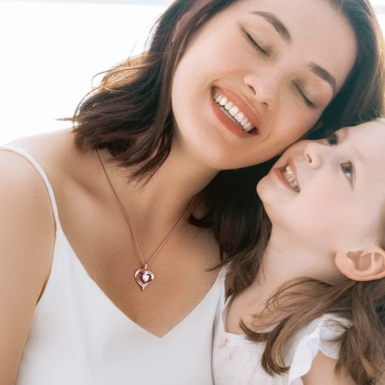 Mama-Halskette aus 925er-Sterlingsilber, Herz-Halsketten für Frauen mit der Gravur „Ich liebe dich, Mama“, Geschenke für Mama von Tochter Mama-Halskette aus 925er-Sterlingsilber, Herz-Halsketten für Frauen mit der Gravur „Ich liebe dich, Mama“, Geschenke für Mama von Tochter