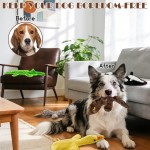 Keine Füllung, Quietschspielzeug für Hunde, 5er-Pack Kauspielzeug mit Knistereffekt, um sie zu beschäftigen, Plüsch-Welpen-Beißspielzeug zum Spielen im Innen- und Außenbereich, bestes Geburtstagsgeschenk für große Rassen