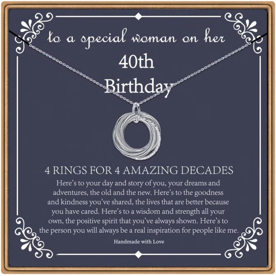 IEFLIFE Geburtstagsgeschenke für Frauen, Geburtstagsketten aus Sterlingsilber, Halskette zum 40. 50. 60. 70. 80. 90. Geburtstag, 40. 50. 60. 70. 80. 90. Geburtstagsgeschenke, 4. 5. 6. 7. 8. 9. Jahrzehnt Geburtstagsschmuck für Frauen IEFLIFE Geburtstagsgeschenke für Frauen, Geburtstagsketten aus Sterlingsilber, Halskette zum 40. 50. 60. 70. 80. 90. Geburtstag, 40. 50. 60. 70. 80. 90. Geburtstagsgeschenke, 4. 5. 6. 7. 8. 9. Jahrzehnt Geburtstagsschmuck für Frauen