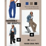 Neer 3er-Pack Damen-Jogginghosen mit Taschen, hoch taillierte, lässige Yoga-Hose, gemütliche Lounge-Jogginghose mit Kordelzug, lockeres, weites Bein Neer 3er-Pack Damen-Jogginghosen mit Taschen, hoch taillierte, lässige Yoga-Hose, gemütliche Lounge-Jogginghose mit Kordelzug, lockeres, weites Bein