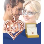 Beam & Bask Rose Flower Heart Moissanit-Halsketten für Ehefrau, S925-Silberanhänger für Frauen, 18 Karat vergoldeter Schmuck für ihre Freundin, Mutter, zum Jahrestag und Geburtstag Beam & Bask Rose Flower Heart Moissanit-Halsketten für Ehefrau, S925-Silberanhänger für Frauen, 18 Karat vergoldeter Schmuck für ihre Freundin, Mutter, zum Jahrestag und Geburtstag