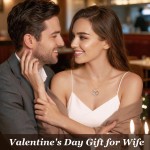 CDE Valentinstagsgeschenk Forever Love Herz-Halsketten für Frauen, Hochzeitstag, Geburtstag, Mütter, Weihnachtsgeschenke für Mutter, Mutter, Ehefrau, S925-Silberschmuck mit Geburtsstein-Anhänger CDE Valentinstagsgeschenk Forever Love Herz-Halsketten für Frauen, Hochzeitstag, Geburtstag, Mütter, Weihnachtsgeschenke für Mutter, Mutter, Ehefrau, S925-Silberschmuck mit Geburtsstein-Anhänger