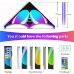 HONBO Delta-Drachen für Kinder, einfach zu fliegen, großer Drachen für Erwachsene, bunter Drachen für Kinder im Alter von 4–10 Jahren HONBO Delta-Drachen für Kinder, einfach zu fliegen, großer Drachen für Erwachsene, bunter Drachen für Kinder im Alter von 4–10 Jahren