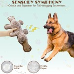 Keine Füllung, Quietschspielzeug für Hunde, 5er-Pack Kauspielzeug mit Knistereffekt, um sie zu beschäftigen, Plüsch-Welpen-Beißspielzeug zum Spielen im Innen- und Außenbereich, bestes Geburtstagsgeschenk für große Rassen