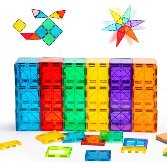 Gemmicc Magnetische Fliesen, Deluxe 136-teilige Bausteine, Magnetspielzeug für Kinder, 3D-Magnetpuzzles, Stapelblöcke für Jungen und Mädchen, riesiges Set mit 2 Autos Gemmicc Magnetische Fliesen, Deluxe 136-teilige Bausteine, Magnetspielzeug für Kinder, 3D-Magnetpuzzles, Stapelblöcke für Jungen und Mädchen, riesiges Set mit 2 Autos