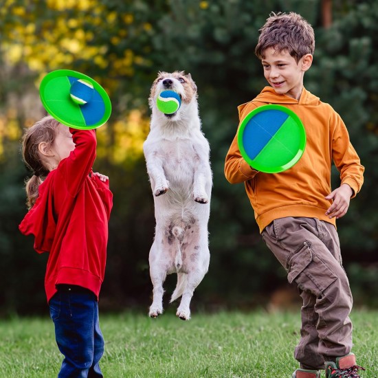 EVERICH TOY Verbessertes Wurf- und Fangball-Spielset, Osterkorbfüller, Outdoor-Spiele für Kinderspielzeug, Strand-Pool-Spielzeug, draußen, Familien-Hofspiele, Ostergeschenke für Jungen und Mädchen im Alter von 3 4 5 6 7 8–12 Jahren