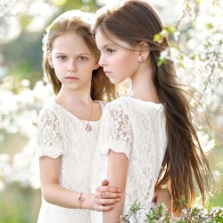 4-teiliges Mädchen-Einhorn-Axolotl-Schmuckset, Halskette, Armband, Ring, Ohrstecker, Kristall-Anhänger, Schmuck, Geschenke für Kleinkinder