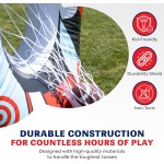 65-Zoll-aufblasbares Fußball-Zielnetz-Wurfspiel – doppelseitiges Wurfübungs-Fußballzubehör mit Minibällen – Hinterhof-Heckklappen-Party-Sportspielzeug für Kinder und Erwachsene 65-Zoll-aufblasbares Fußball-Zielnetz-Wurfspiel – doppelseitiges Wurfübungs-Fußballzubehör mit Minibällen – Hinterhof-Heckklappen-Party-Sportspielzeug für Kinder und Erwachsene
