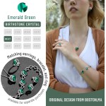 Leafael Geschenk-Halsketten für Frauen, Unendlichkeitsliebe-Geburtsstein-Herz-Kristall-Anhänger, Geburtstags-Jubiläums-Schmuck für Ehefrau, Mutter und Sie, versilbert, 45,7 cm + 5,1 cm verstellbare Kette Leafael Geschenk-Halsketten für Frauen, Unendlichkeitsliebe-Geburtsstein-Herz-Kristall-Anhänger, Geburtstags-Jubiläums-Schmuck für Ehefrau, Mutter und Sie, versilbert, 45,7 cm + 5,1 cm verstellbare Kette