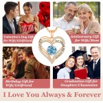 CDE Valentinstagsgeschenk Forever Love Herz-Halsketten für Frauen, Hochzeitstag, Geburtstag, Mütter, Weihnachtsgeschenke für Mutter, Mutter, Ehefrau, S925-Silberschmuck mit Geburtsstein-Anhänger CDE Valentinstagsgeschenk Forever Love Herz-Halsketten für Frauen, Hochzeitstag, Geburtstag, Mütter, Weihnachtsgeschenke für Mutter, Mutter, Ehefrau, S925-Silberschmuck mit Geburtsstein-Anhänger