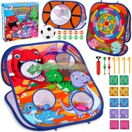 Animal Bean Bag Toss Game Toy Outdoor Toss Game, Family Party Party Supplies for Kids, Gift for Boys Birthday or Christmas for Toddlers Ages 3 4 5 6 Year Old